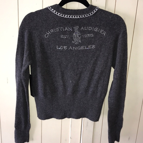 FINAL 💜 NWT Christian Audigier Sweater - Picture 3 of 12